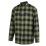Ridgeline Organic Check Shirt Olive 2XL